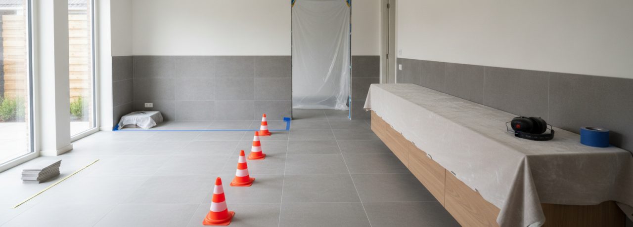 8 tips om stof, geluid en looproutes bij jouw tegelwerk te beperken. Wat zijn de grootste uitdagingen bij tegelwerk: stof, geluid en looproutes