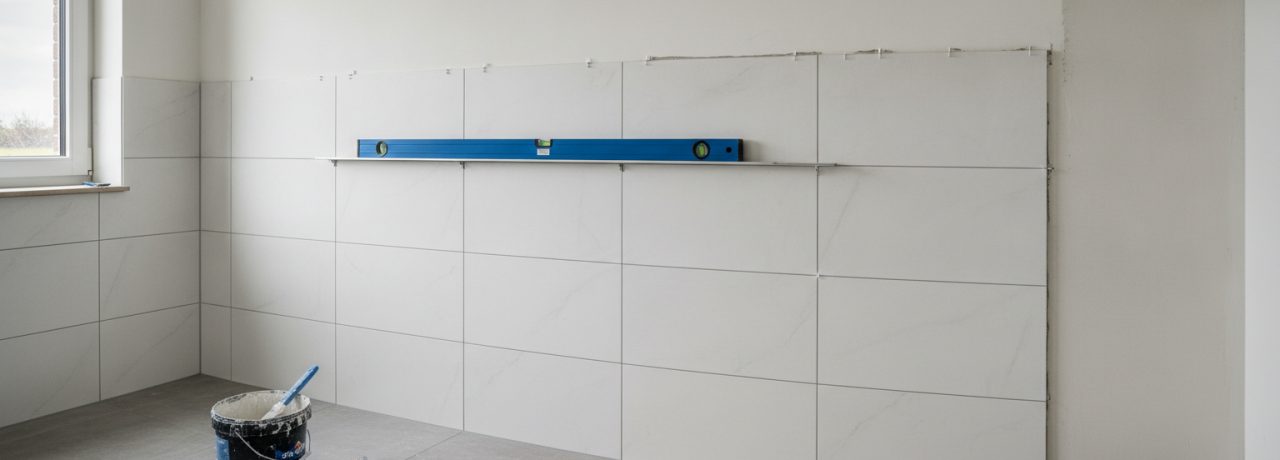 Tegelzetter Hoe laat je je wand betegelen zonder golvende lijnen of scheve voegen?